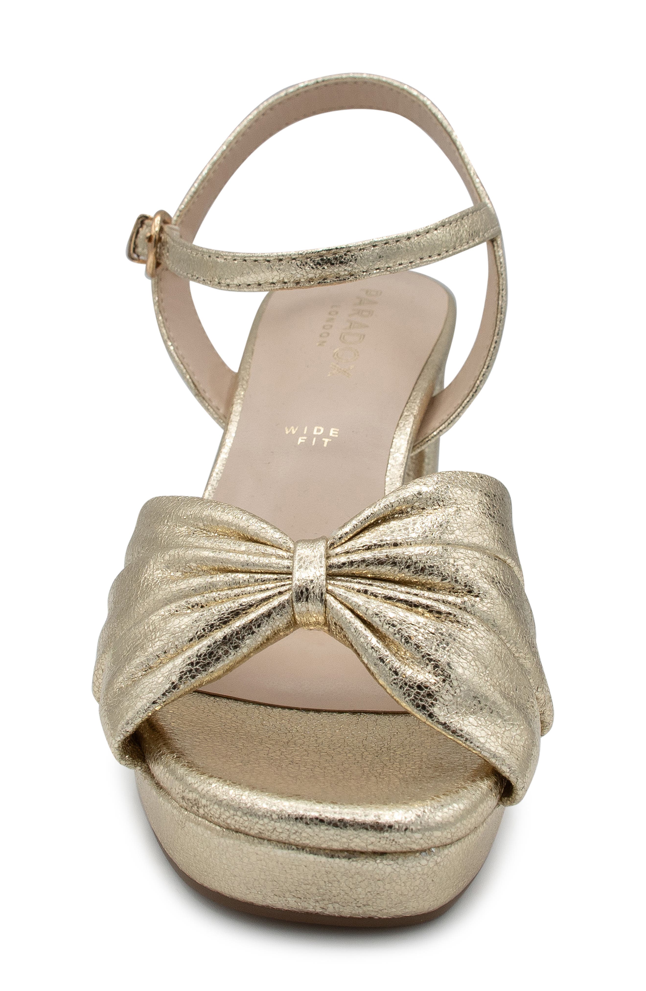 Paradox London Pink Nerita Ankle Strap Platform Sandal, Alternate, color, Champagne