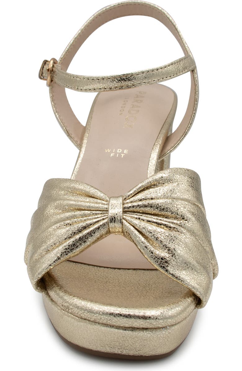 Paradox London Pink Nerita Ankle Strap Platform Sandal, Alternate, color, Champagne