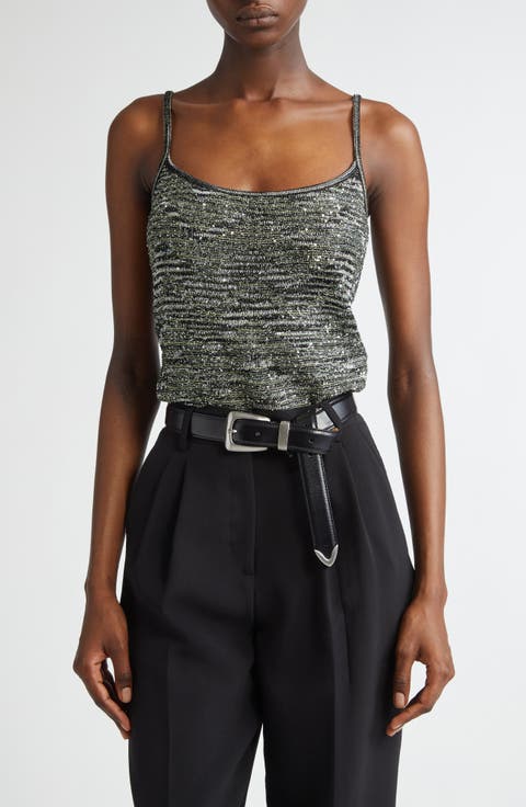 Tシャツ・カットソー MISSONI Women Tops DS25SN0HBK045A S01GC Silver MISSONI: Top woman - Silver | Missoni top DS25SK0BBK045A