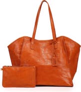 OLD TREND Iris Large Leather Carryall Tote