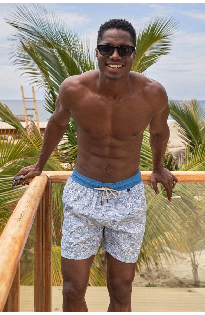 Baja Llama ROLL TIDES - STRETCH SWIMSUIT, Alternate, color, 