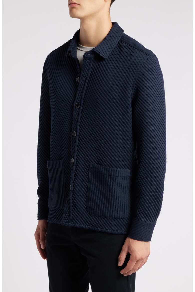 Hoffburg Jacquard Overshirt, Alternate, color, NAVY