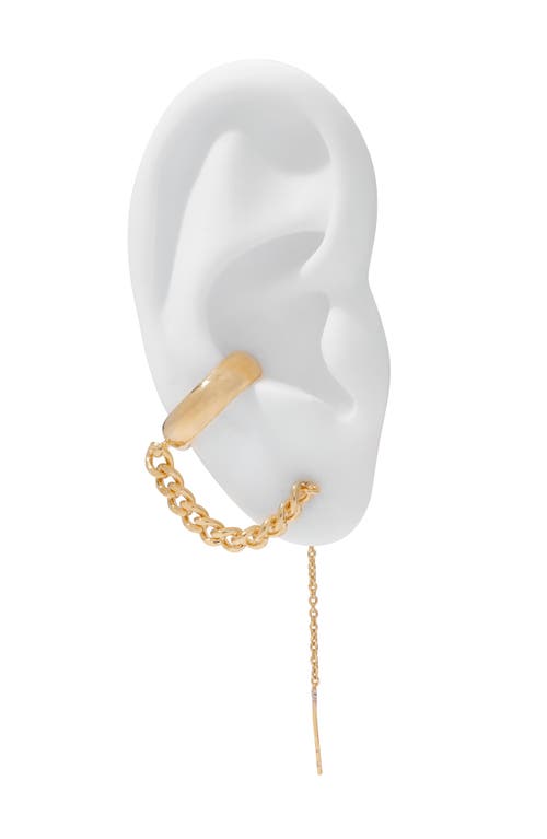 Lady Grey Fragment Ear Threader Earring In Gold