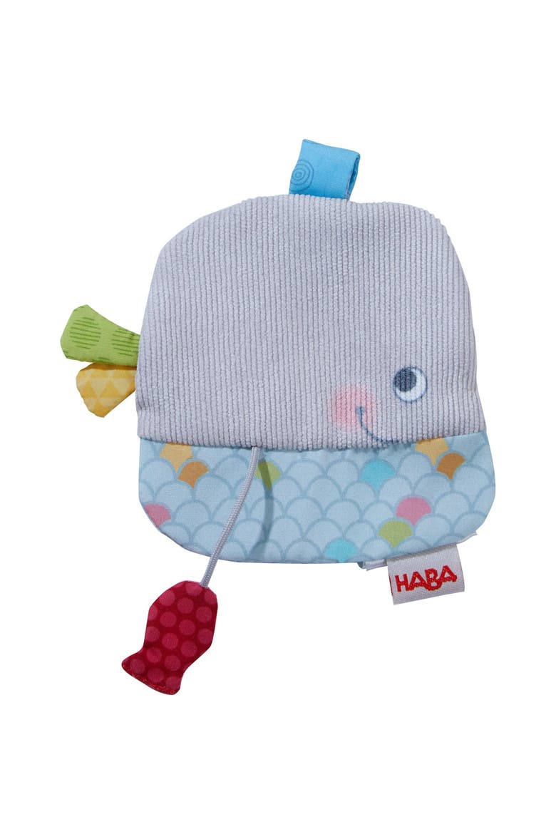 Whale Crackly Lovey Crinkle Cloth Baby Toy, Main, color, Multi