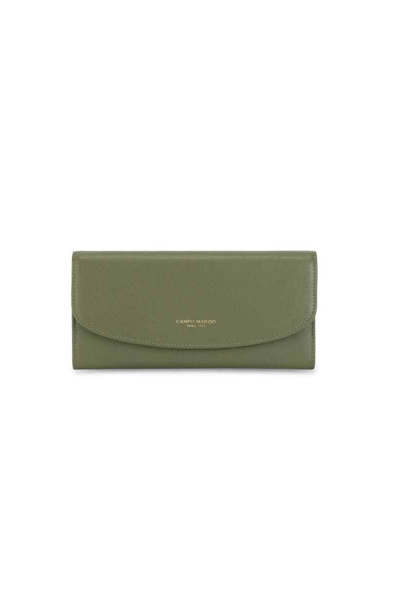 Geogia Versatile Wallet With Snap Button Closure Accessory, Main, color, OLIVE GREEN-CREAM