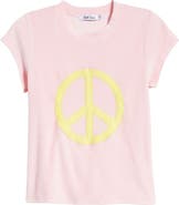 Bella Venice Peace Graphic Velour Crop T-Shirt