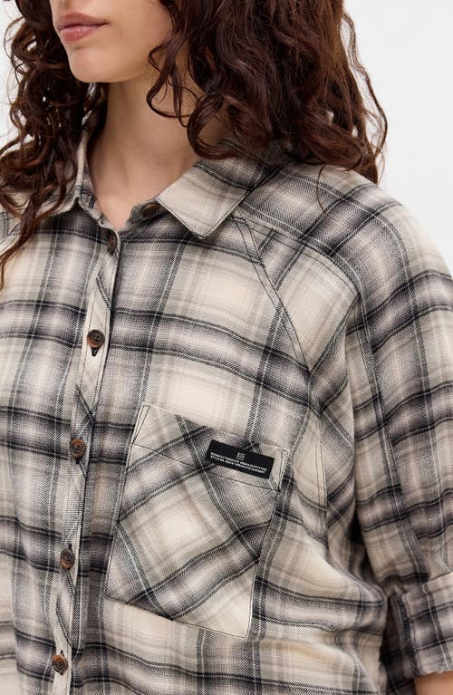 Bdg Urban Outfitters Brendan Check Oversize Button-up Shirt In Neutral