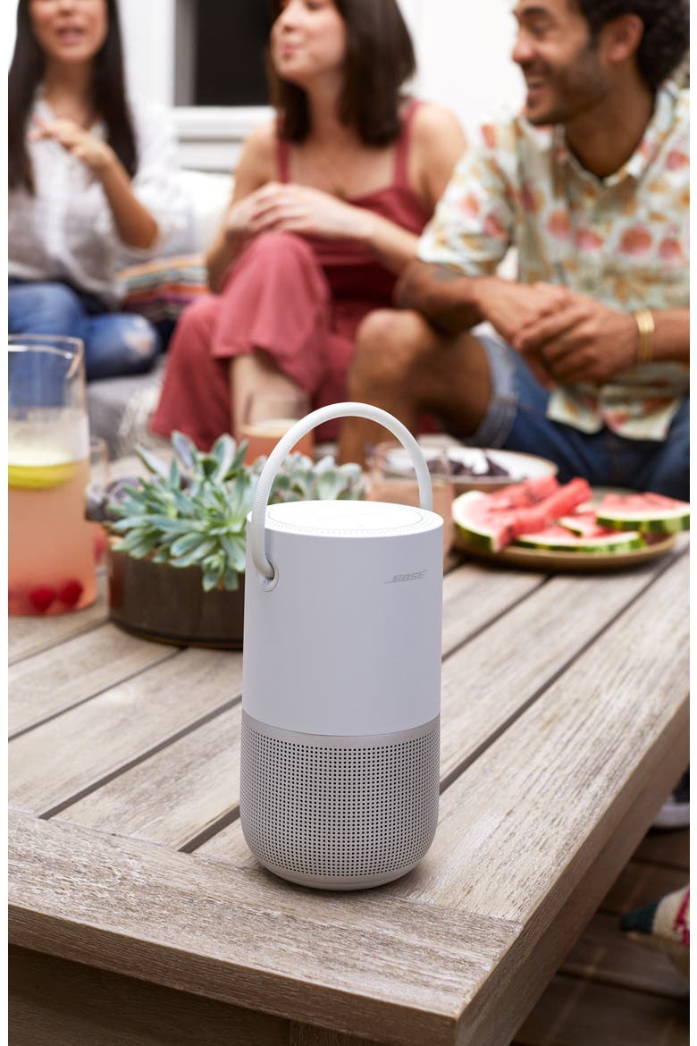 Portable Home Bluetooth® Speaker, Alternate, color, LUXE SILVER