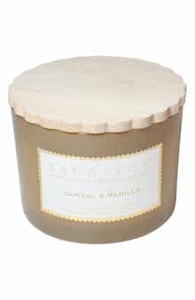 Santal & Vanilla Scalloped Scented Candle