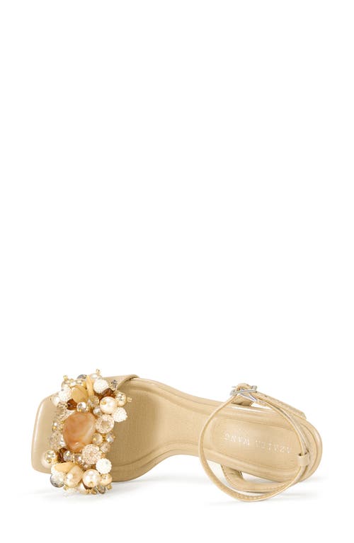 Azalea Wang Candela Ankle Strap Sandal In Beige