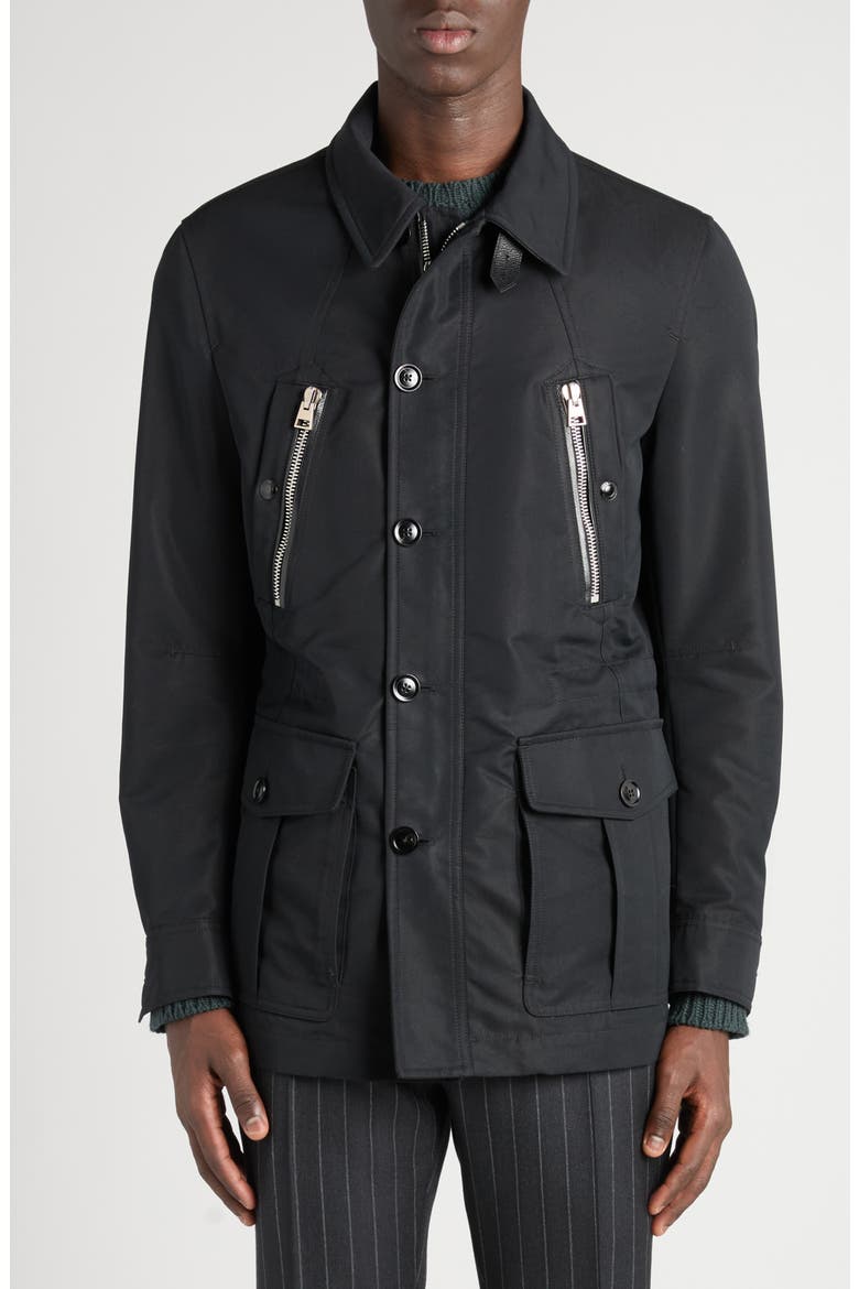 Cotton Blend Field Jacket, Alternate, color, LB999 BLACK