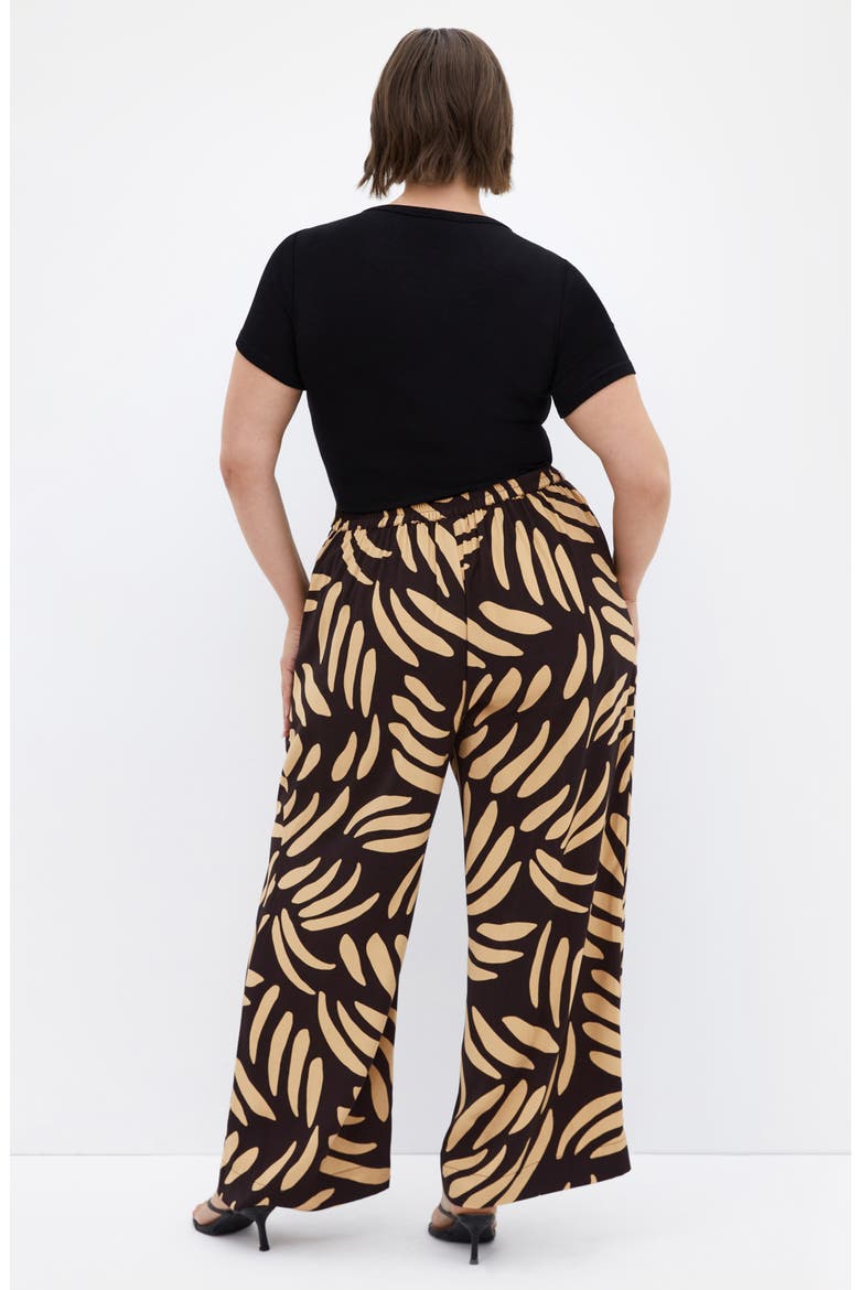 Aspyn Straight Leg Pants, Alternate, color, BLK/ TAUPE
