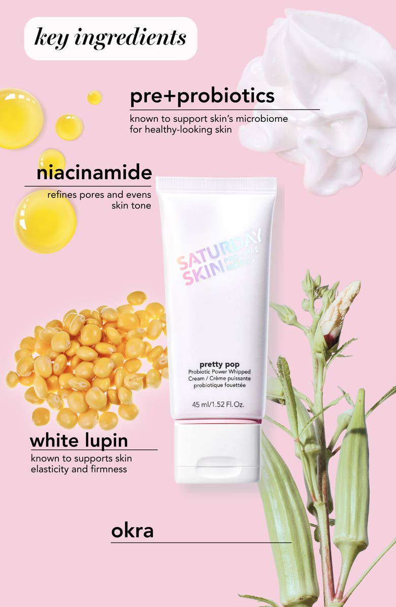 Saturday Skin Pretty Pop Probiotic Power Whipped Cream, Alternate, color, 