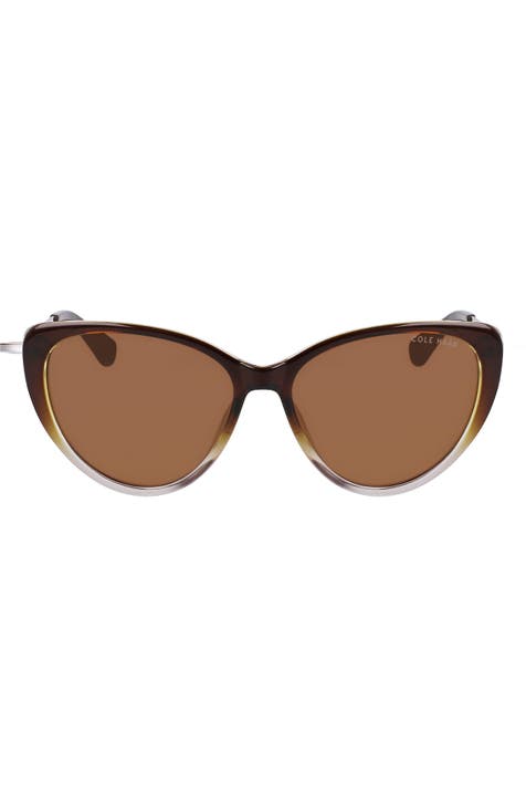 54mm Polarized Cat Eye Sunglasses