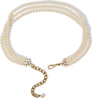 Nadri Madrid Faux Pearl Choker Necklace