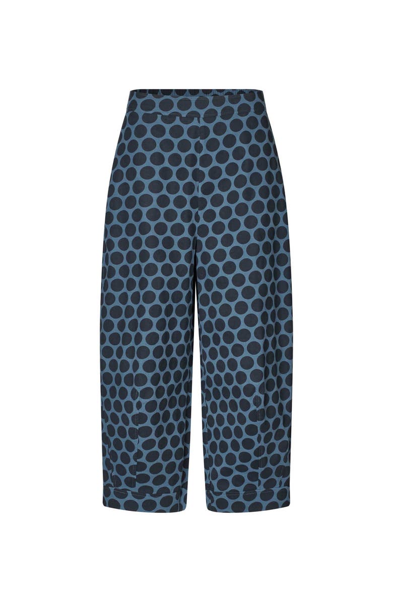 Masai Copenhagen Cropped Velvet Wide Leg Pants, Alternate, color, Navy Blazer