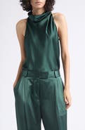 Reiss Kory Sleeveless Silk Top