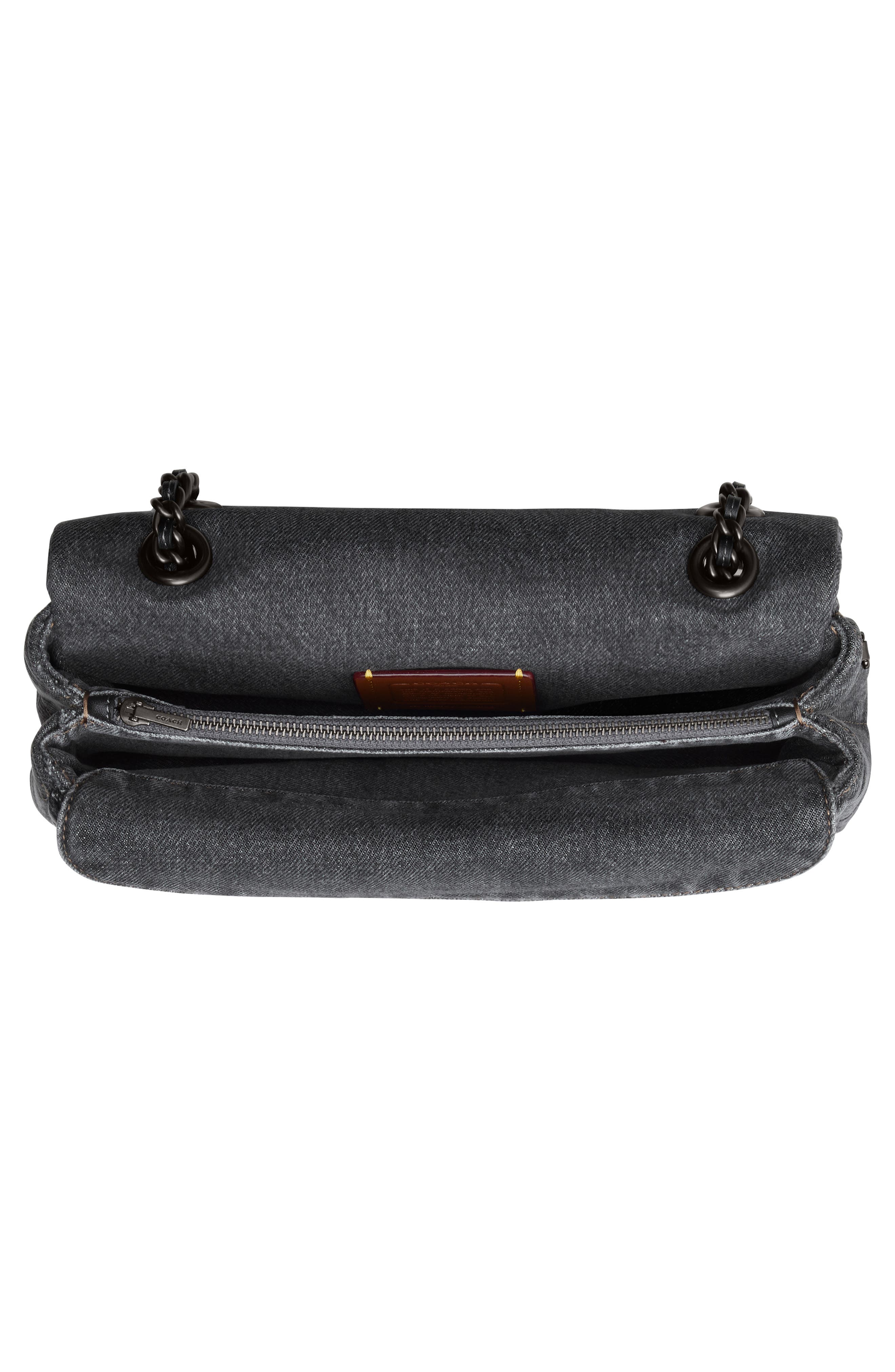 COACH Tabby 26 Quilted Denim Shoulder Bag, Alternate, color, 