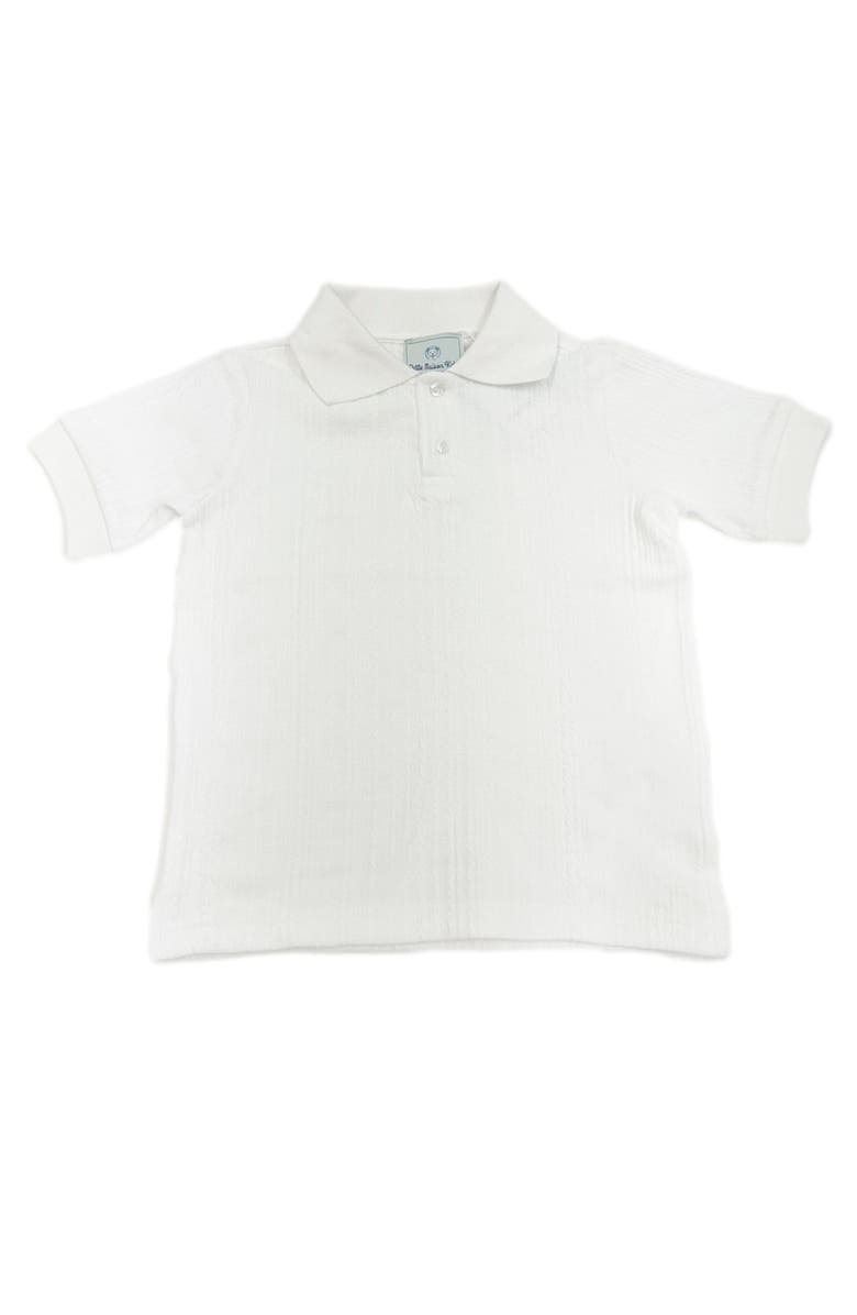 Petite Maison Kids Alex Short Sleeve Polo Shirt, Main, color, White
