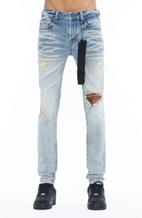 Punk 601 Super Skinny Distressed Jeans