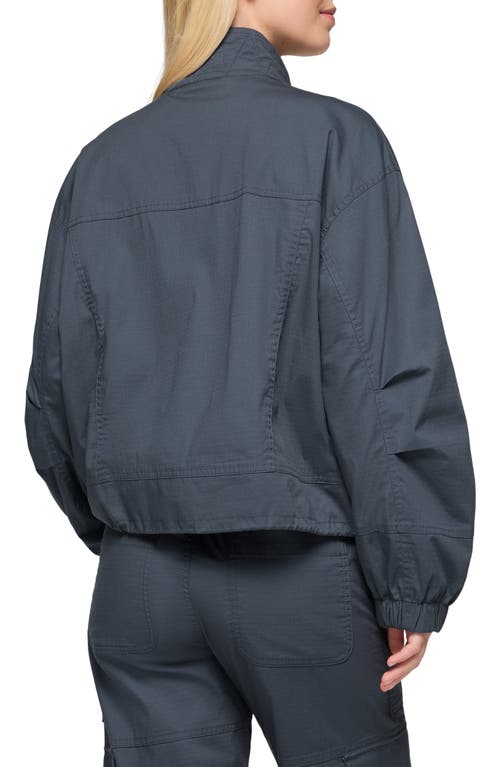 Prana Palisades Organic Cotton Blend Ripstop Jacket In Thundercloud