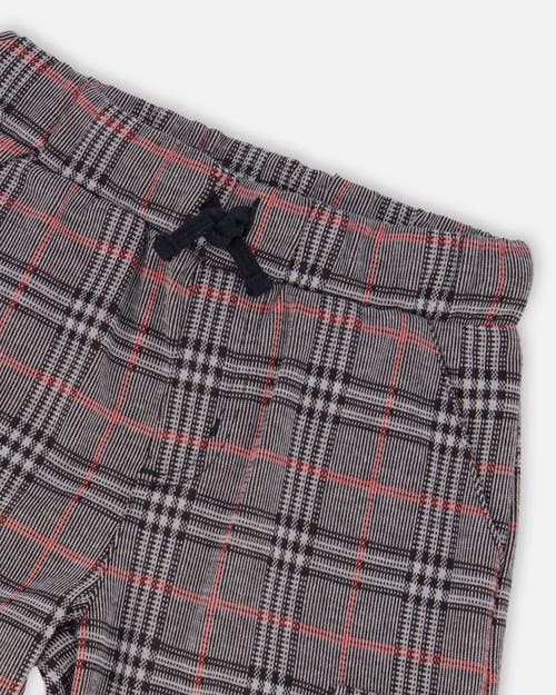Deux Par Deux Plaid Cargo Pant In Gold