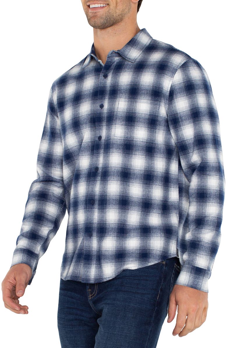 Liverpool Plaid Button-Up Shirt, Alternate, color, 