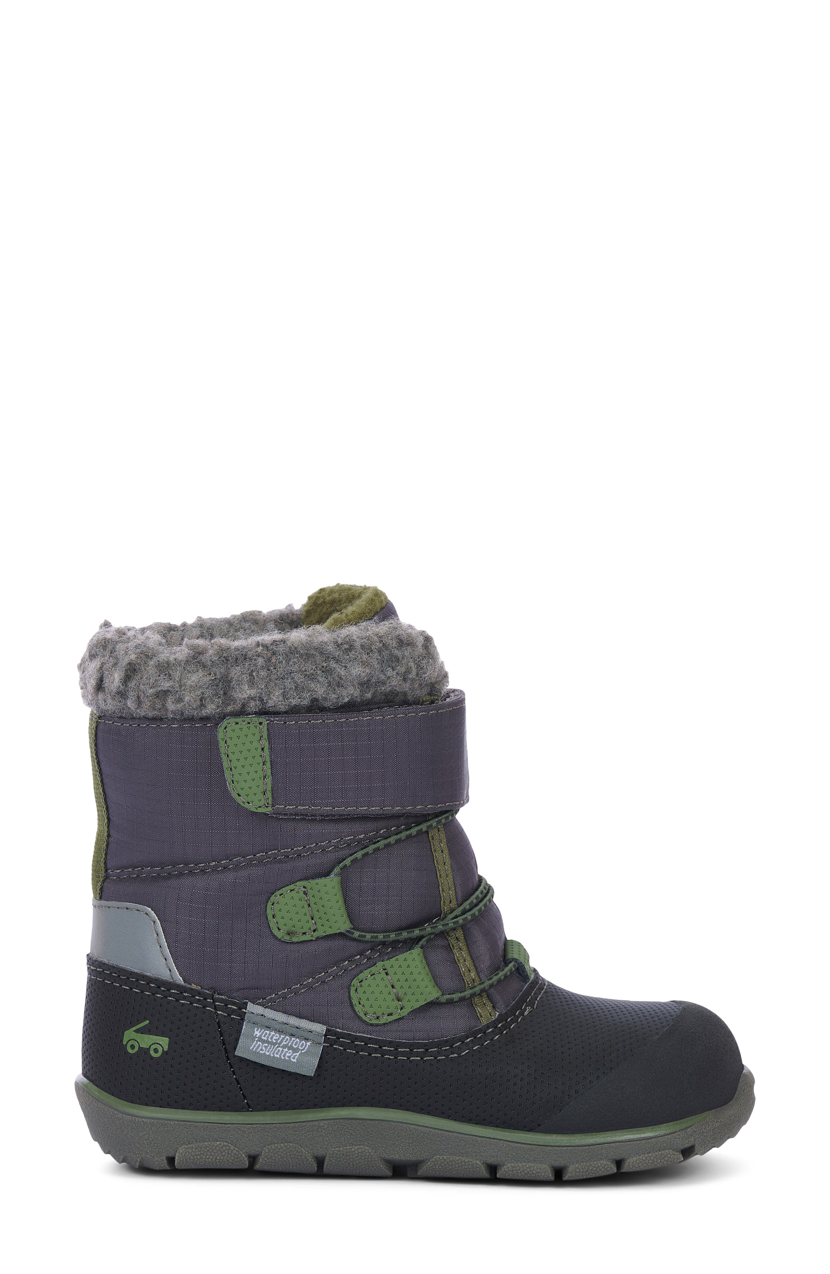 See Kai Run Kids' Gilman Waterproof Snow Boot, Alternate, color, Dark Gray