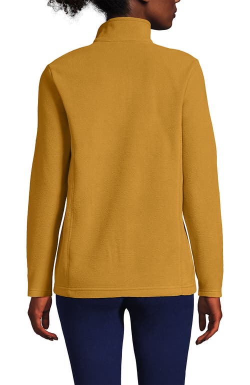 Lands' End Anyweather Fleece Quarter Zip Pullover In Yellow