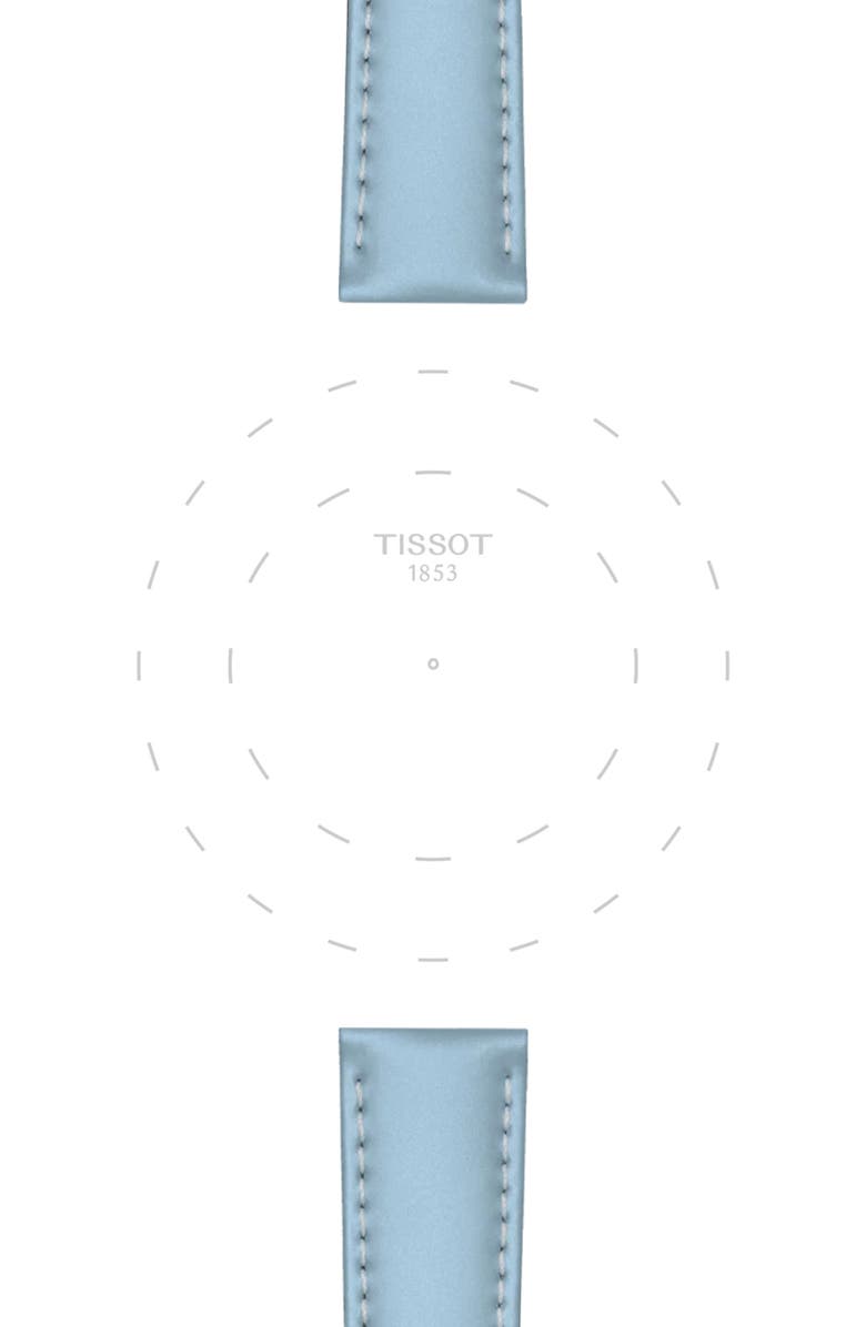 Tissot 18mm Leather Watch Strap, Alternate, color, 