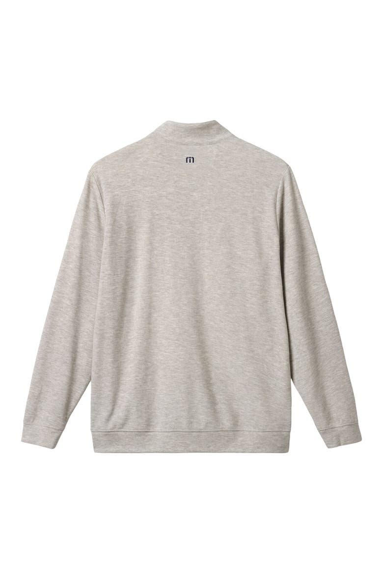 Men's TravisMathew  Heather Gray New York Yankees Cloud Home Game Quarter-Zip Tri-Blend Pullover, Alternate, color, Heather Gray