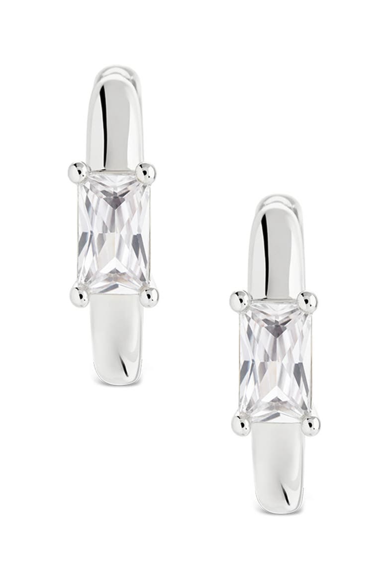 Nova Huggie Hoop Earrings, Alternate, color, SILVER