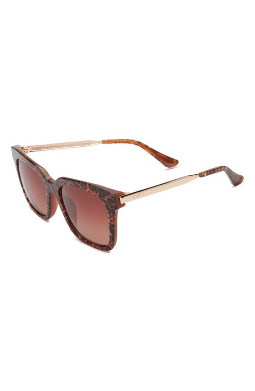 Diff Bella 54mm Gradient Square Sunglasses