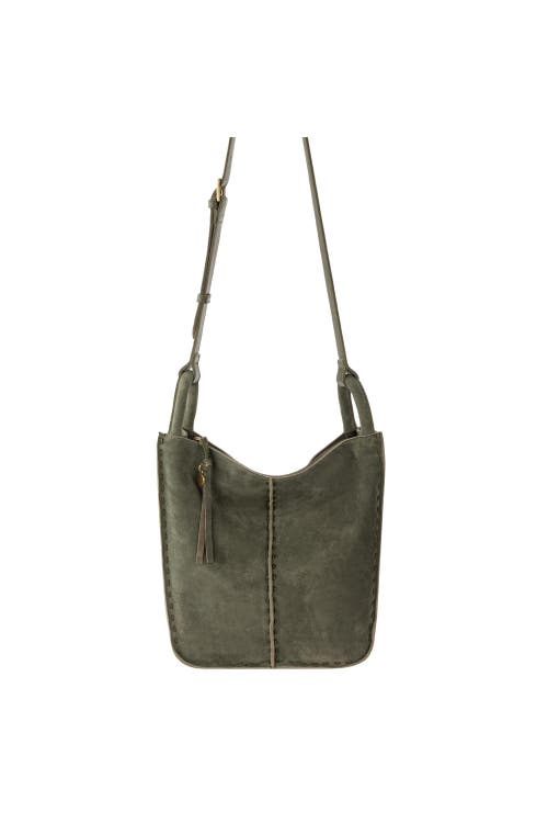 The Sak Los Feliz Crossbody Leather Bag In Green