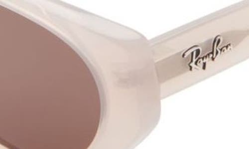 Ray Ban Ray-ban 55mm Pillow Sunglasses In Opal Beige