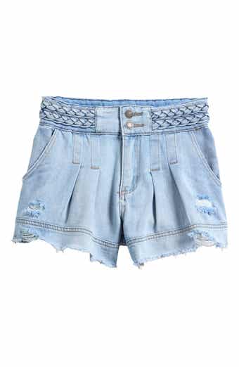Kids' Braid Waist Distressed Shorts