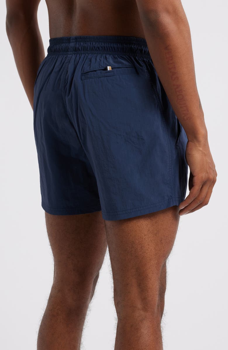 BOSS SWIMWEAR Octopus Swim Trunks, Alternate, color, Navy