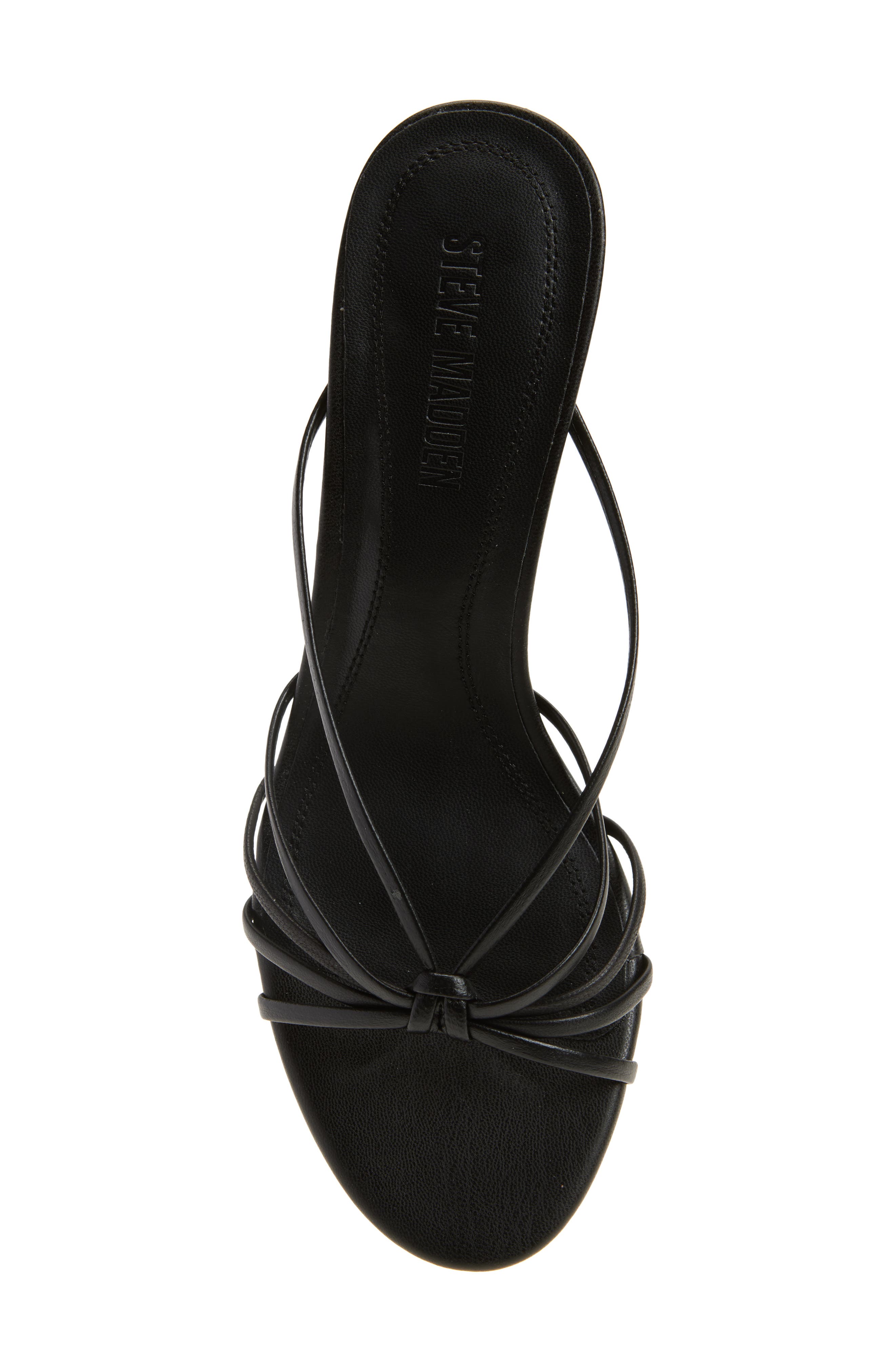 Steve Madden Edna Slide Sandal, Alternate, color, Black Leather