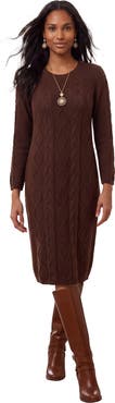 Jessica London Cable Sweater Dress