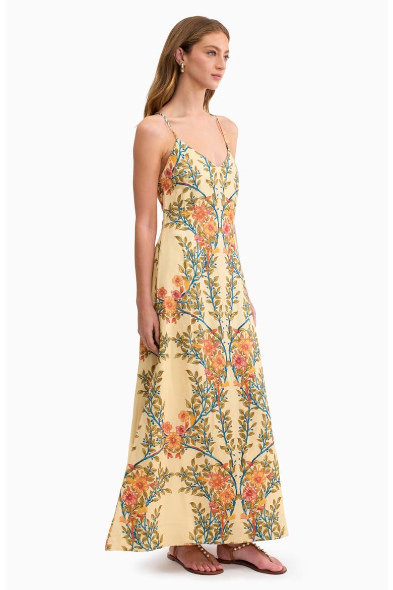 Cleo Printed Dress, Alternate, color, Buttercream Multi