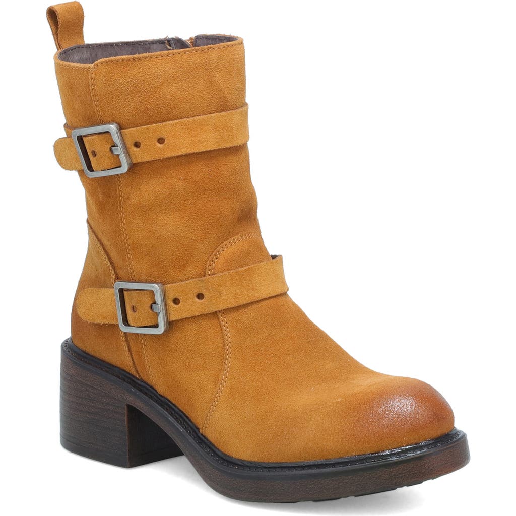 Miz Mooz Bethani Moto Bootie In Wheat Suede