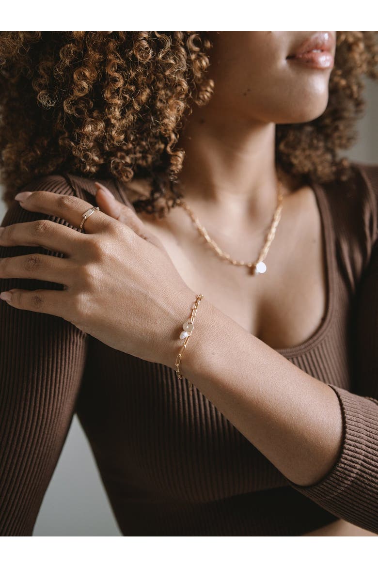 Essential Chain Bracelet, Alternate, color, Gold