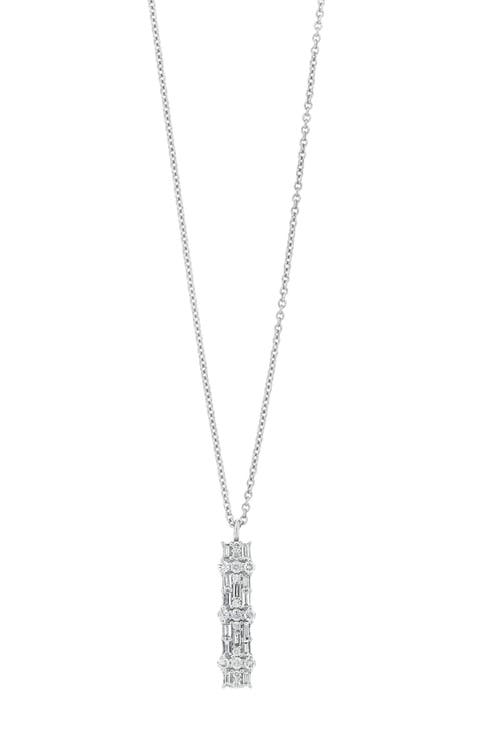 Gatsby 18k Gold Diamond Drop Pendant Necklace