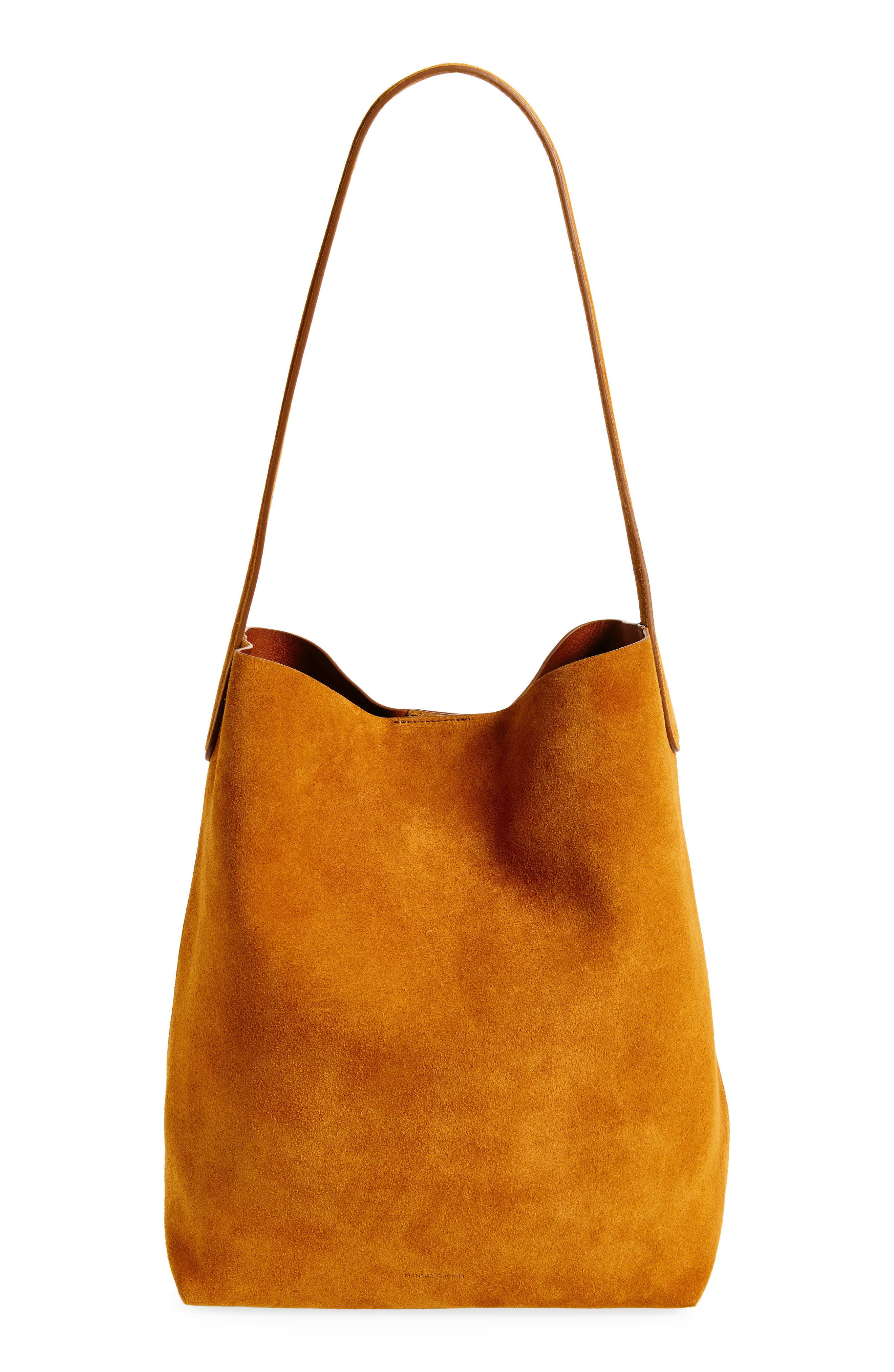 Mansur Gavriel Everyday Cabas Suede Hobo Bag, Main, color, Cuoio