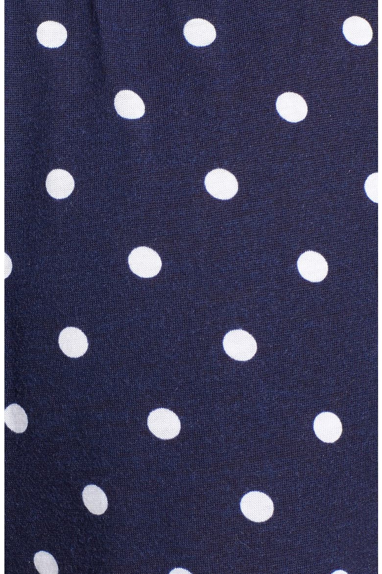 Knit Shorts, Alternate, color, NAVY/ WHITE DOT