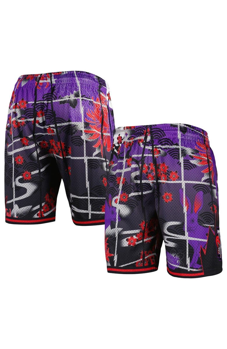 Mitchell & Ness Men's Mitchell & Ness Purple Toronto Raptors Lunar New Year Swingman Shorts, Main, color, Purple