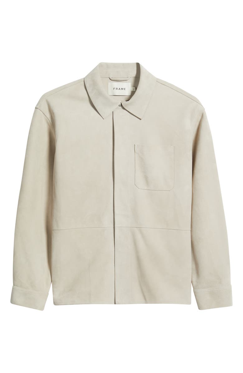 FRAME Suede Overshirt, Alternate, color, 