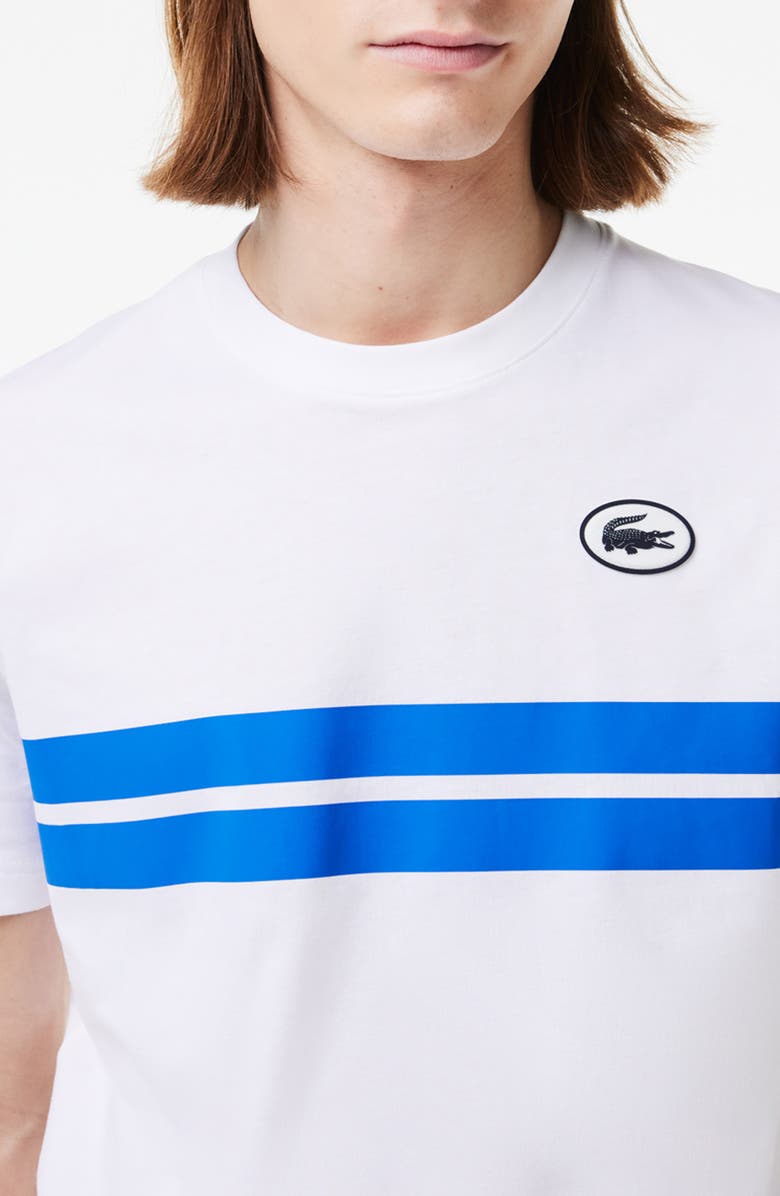 Lacoste Paris Classic Fit Graphic T-Shirt, Alternate, color, Blanc