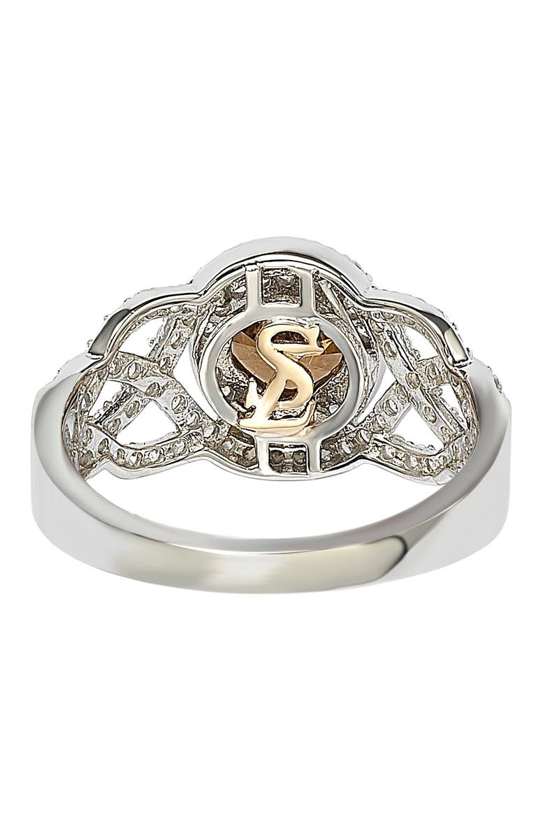 SUZY LEVIAN Sterling Silver Brown CZ Bridal Ring, Alternate, color, 