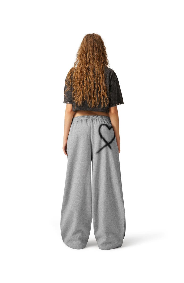 AELFRIC EDEN Graffiti Heart Baggy Sweatpants, Alternate, color, Grey